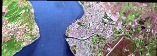 Çanakkale yöresinin Landsat