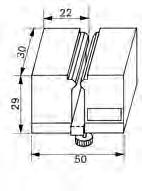 100-250 mm, 250-400 mm ölçüm aralıkları için 1 ad alıcı Tip C, 100-250mm/250-400mm 630030 Flat Jaws for Bore Gauge