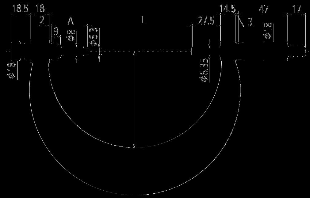 400/500 mm: 525; 500/600 mm: 625; 600/700 mm: 725; 700/800 mm: 825; 800/900 mm: 925; 900/1000 mm: 1025 C mm: için değer: 0/150 mm: 90; 150/300 mm: 166;