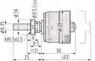 krom kaplıdır Çözünürlük 0,01 mm Mil adımı 0,5 mm Ölçüm yüzeyleri Sertleştirilmiş Çelik (> 60 HRC) 148-301 148-303