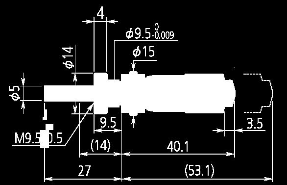 Ölçüm Mili Bağlama vida şaftı için fikstür kalınlığı 148-121 0-13 Düz 9,5 mm Düz - 40