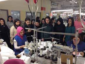Meslek lisesi öğrencileri ETF Tekstil'i ziyaret ederek, kendi alanları ile