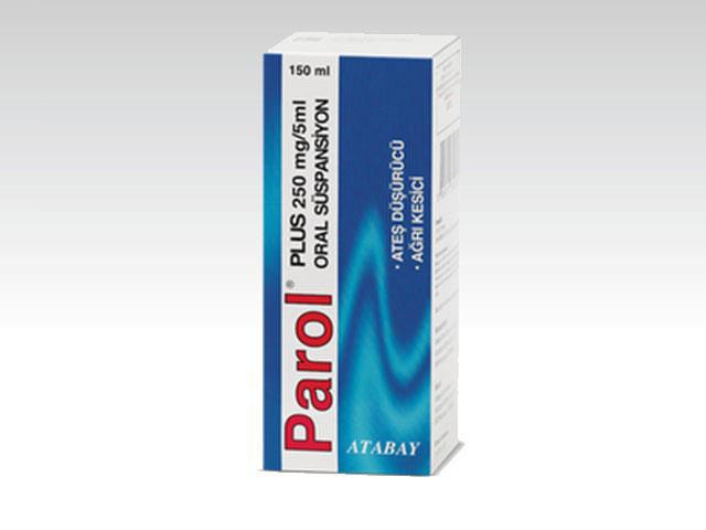 Parol Plus ı her 5ml süspansiyonunda 250mg Parasetamol içerdiği ilgisi e göre; yarı şişe l içerek topla. g 197,4 mg/kg) Parasetamol içtiği elirle iş.
