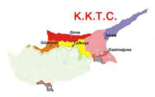 3.2.2 Girne Şehri Akdeniz in üçüncü büyük ülkesi olan Kıbrıs ın kuzeyinde yer alan Girne şehrinin yüzölçümü 50 km 2 dir.