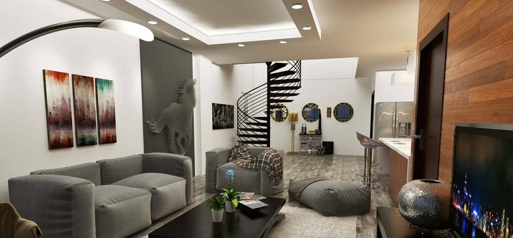 titizlikle hazırlanan Loft Dairemiz modern