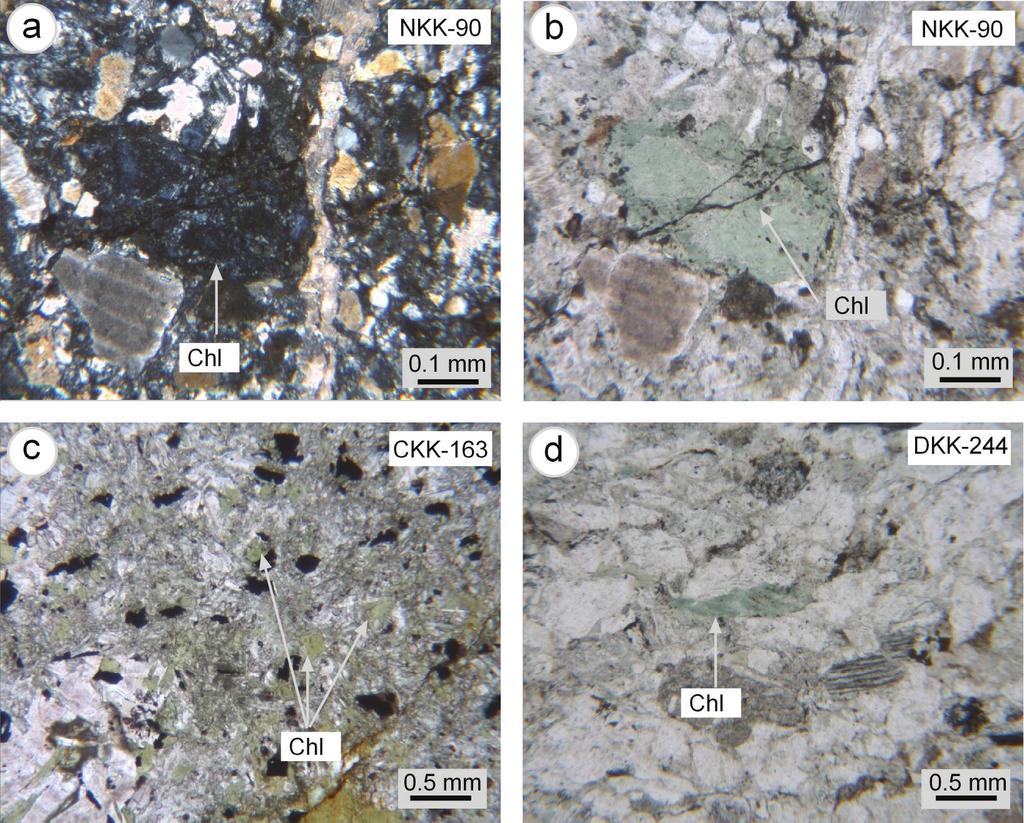 Karakaya Karmaşığı nın Düşük Dereceli Metamorfik Tarihçesine Klorit Mineralojisi ve Jeokimyası ile Yaklaşımlar Şekil 3. Figure 3.