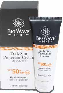 Daily Sun Protection Cream Daily Sun / Protection Cream Daily Sun Protec on Cream 50+ SPF içeriğindeki güneş koruyucu içerikler ve an oksidanlar sayesinde cildin UVA-UVB ışınlarına karşı korunmasına,