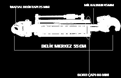 HİDROLİK ORTA KOLLAR KANCALI CAT 2 CAT 3
