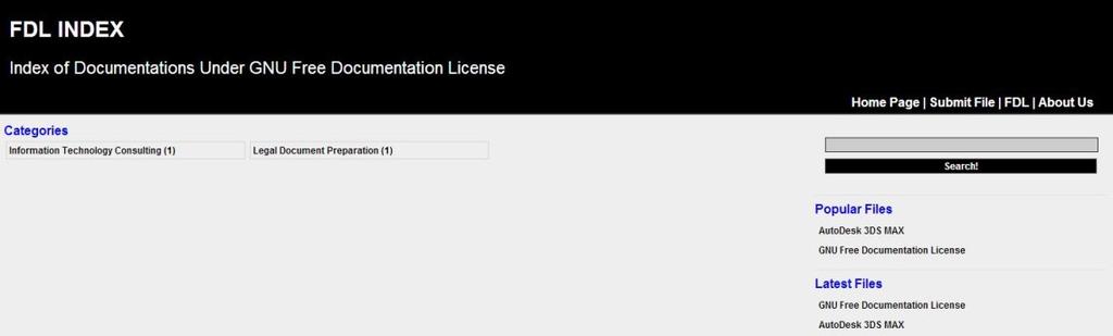 Şekil 1: FDL Index - Kullanıcı Arayüzü Ana sayfa olarak kullanılan bu ara yüzde, başlık alanı içerisinde uygulamanın adı ve genel site menüsü bulunmaktadır.