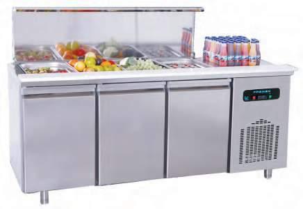 Yatay Buzdlaplar Servis Serisi/Plietilenli unter Refrigeratrs Service Series/ith Plietilen Service Çekmece Seçenekleri / Drawer Optins Kd Özellikleri Available des 3D 2D 3D 2D G 1/3 Çekmece - 1/3