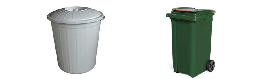 Şekil 1: Çöp öğütücüsü Şekil 2: Çöp öğütücüsü b) Çöp Bidonları Çöplerin mutfaktan uzaklaştırılmasında en yaygın kullanılan yöntem çöp bidonlarıdır.