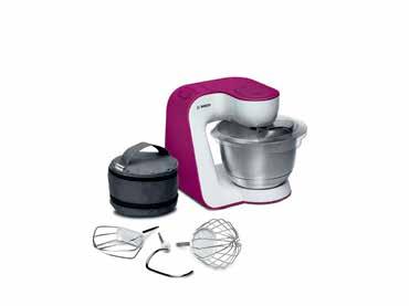 Mutfak Makineleri MUM 54P00 StartLine Mutfak Makinesi Güç: 900 Watt 3,9 litre kapasiteli paslanmaz çelik karıştırma kabı Yoğurma ucu, çırpma ve karıştırma uçları 50 den fazla aksesuarıyla sınırsız