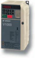 V1000 Frekans invertörleri Daha az yerde daha fazla performans ve kalite Akım vektör kontrol Yüksek başlangıç torku (% 200/0,5 Hz) 1:100 hız kontrol aralığı İki kat yüksek nominal değer ND % 120/1