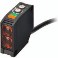 659455 E3FC-RP21 Fotoelektrik sensör, M18 eksenel, SUS gövde, kırmızı LED, reflektörlü, 0.