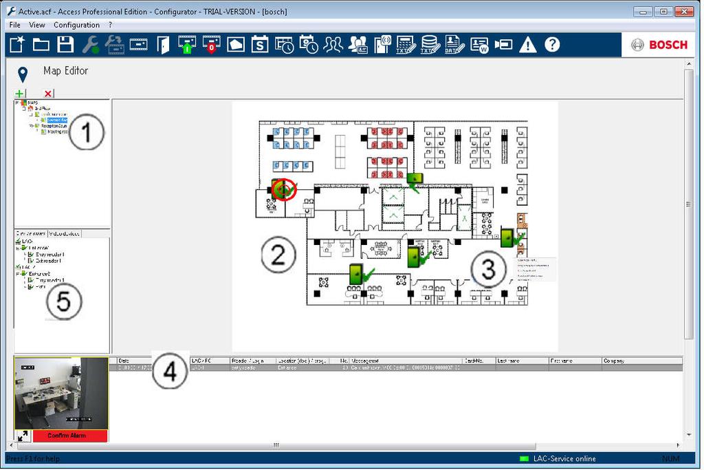 3 Access Professional Edition 3.7 bir akışla kıyaslanarak güvenlik seviyesi artırılırken ortam başka bir kişiyi takip etme veya olası tehditler için gözlenebilir.