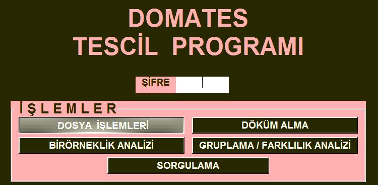 Şekil 12: Program çıktısı: Deneme raporu. BİTKİ ÇEŞİTLERİ TESCİL YAZILIMLAR I Yeni bitki çeşitlerin tescili, ulusal mevzuatımız ve Ülkemizin üye olduğu UPOV kurallarına göre yapılmaktadır.