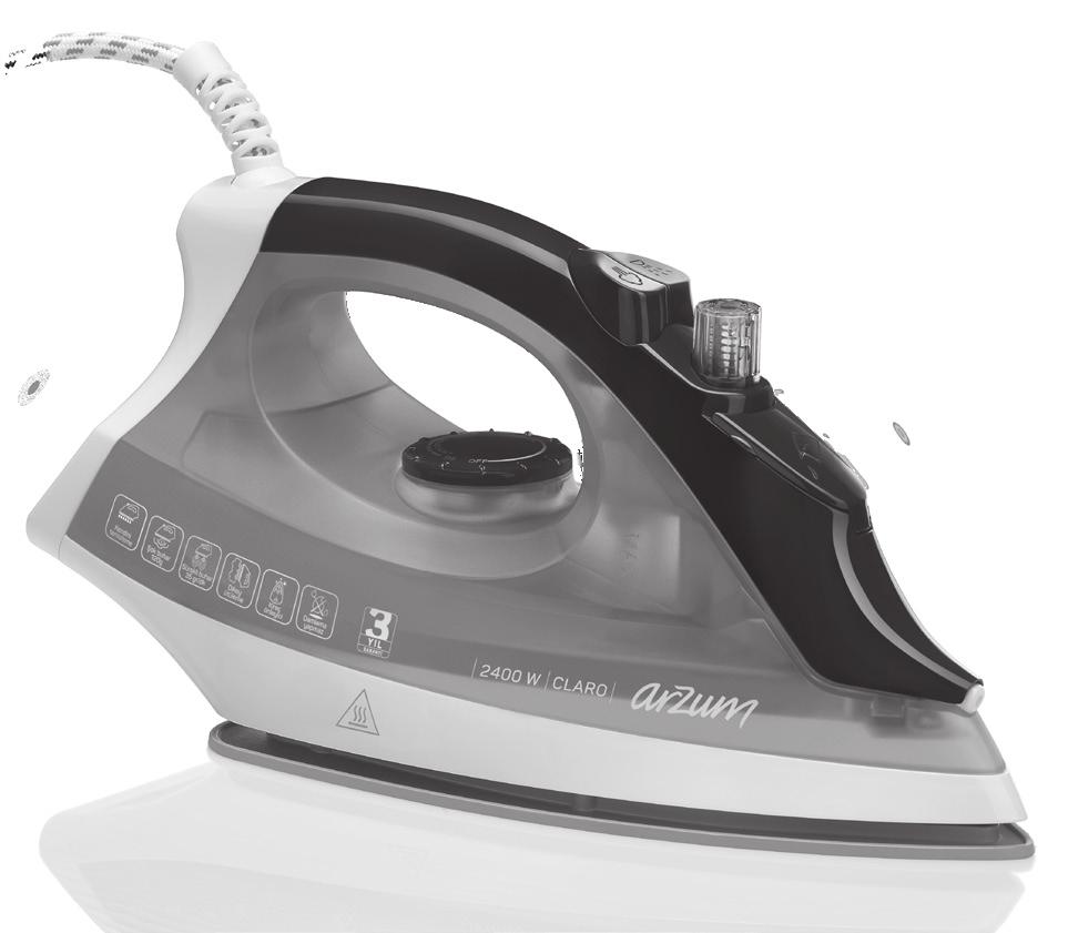 EN CLARO AR 688 CERAMIC SOLEPLATE IRON We thank you for having selected the Arzum brand iron. This product as well is one of other Arzum products offered to you to make life easier for you.