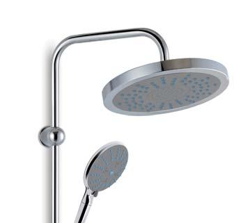 Chrome White Robot Shower Set