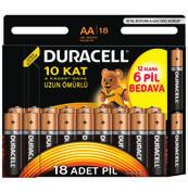 5000394076914 5000394106888 Duracell Kalem Pil 2'li AA LR6/MN1500 2 20 Basic AA