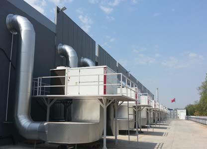 000 m2 üretim alanı olan fabrikasında, kamyon-otobüs akslarının yapıldığı üretim alanı toplam soğutma kapasitesi 930 kw olan 9 adet hava soğutmalı Lennox paket klima cihazları ile iklimlendiriliyor.