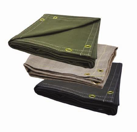 Talebe bağlı olarak metal halkalarla asılabilir İstenilen ölçülerde üretilebilir All-Round welding blankets Suitable for high temperatures
