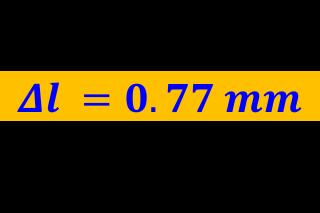 değişimi tamamen elastik olduğuna göre malzemede oluşan uzamayı hesaplayınız?