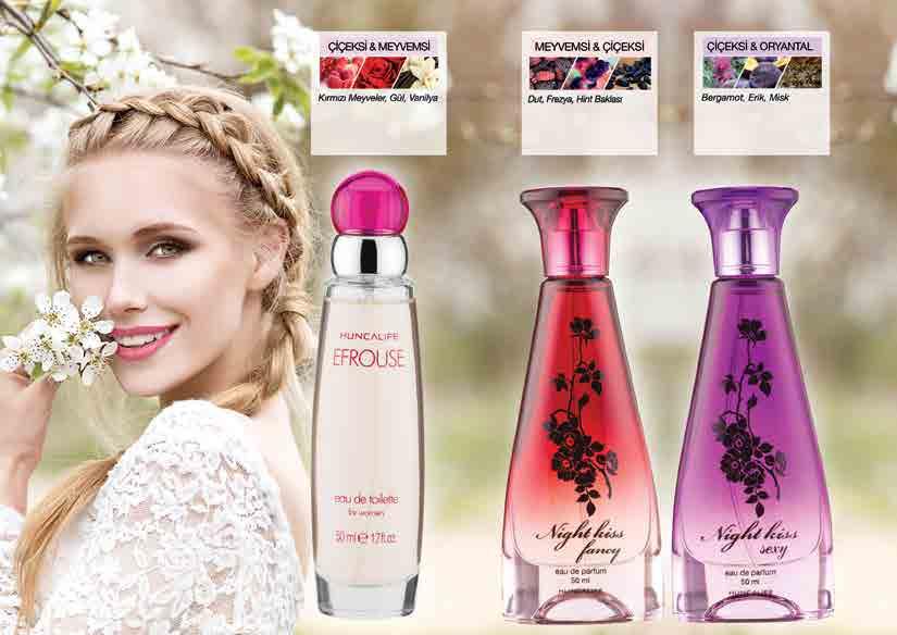 Efrouse Kadın EDT 50 ml - 745 60,00 44,90 Night Kiss Fancy Kadın EDP 50 ml - 00 64,90