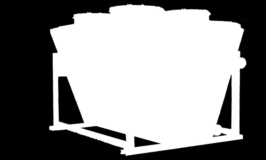 Casing Galvanised steel with UV polyester powder coating on the internal and external faces (RAL 7035 paint).