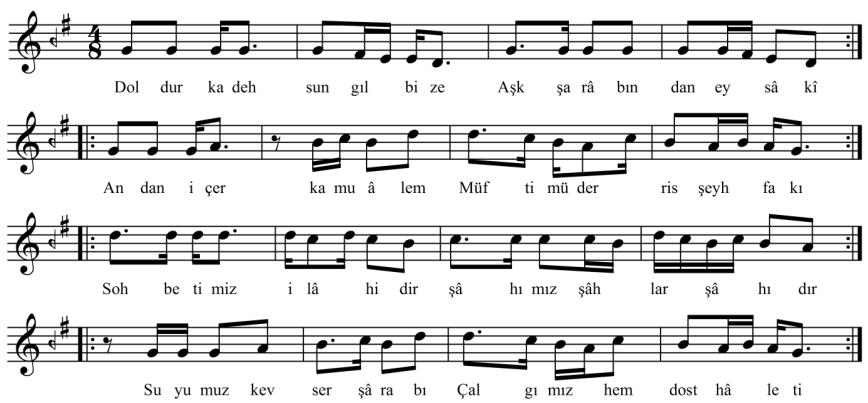 44 Prof. Dr. Gülçin YAHYA KAÇAR ürk mûsikîsi bestekârlarını Yunus mre şiirlerini bestelemeye yönlendiren farklı nedenler vardır. Bunları dört ana başlık altında toplamak mümkündür.