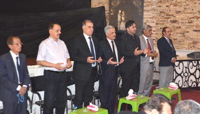 Çetin Kölemen, 1. El-Rusafa Eğitim Genel Müdürü Dr. Felah El-Kaysi, eski Türkmen milletvekili Fevzi Ekrem Terzi ve Eğitim Bakanı temsilcisi katılmıştır.