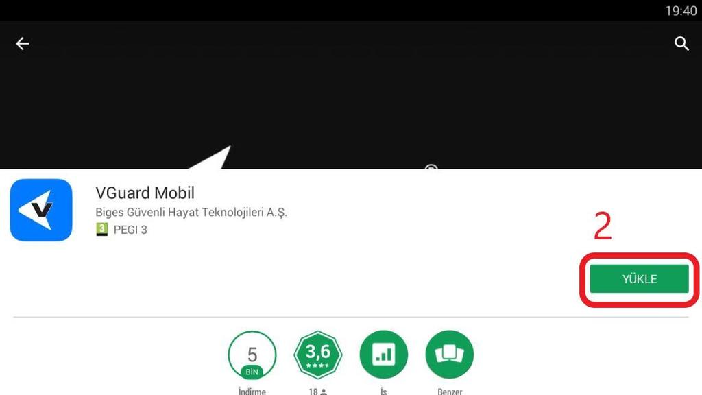 1-) UYGULAMA KURULUMU Google Play