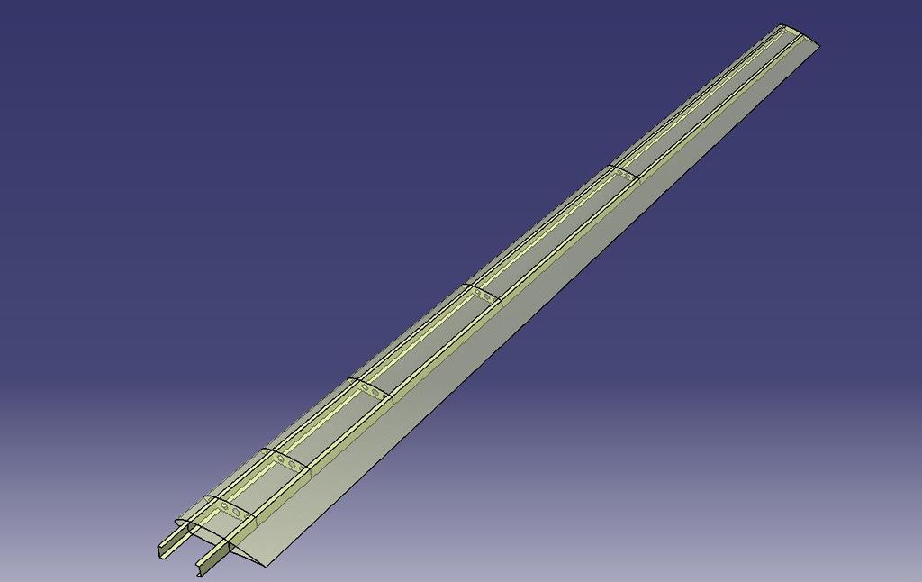 3.3 Kabuk Tasarımı Kanadın havayla temas eden ilk yüzeyidir ve aerodinamik yükleri riblere aktaran yapıdır.