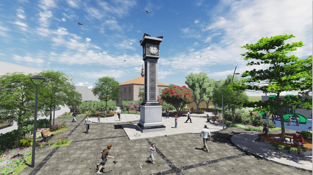 1.3. Kazımpaşa Meydanı Projesi Serdivan Kazımpaşa Mahallesi Meydanı için hazırlanan projemiz
