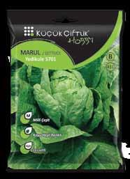 Marul 430 MARUL / YAZLIK KIVIRCIK - 010 5 gr B Kıvırcık, dalgalı yapraklı bir marul çeşididir. Yeşil renkli ve gevrek bir bitki yapısına sahiptir. Çok lezzetli olmasından dolayı çok tercih edilir.