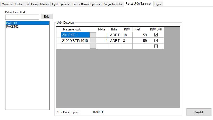 POS Geri Ödeme Planları Kredi Kartı Hesabına tanımlı geri ödeme plan tanımların kodları. Firma Adı Cari Kodu Taşıyıcı Kodu Masraf Tipi Kod KDV Birim K.