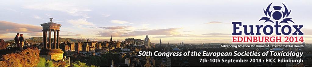 BİLİMSEL ETKİNLİKLERİN ARDINDAN 50 th Eurotox Congress 7-10 Eylül 2014 Edinburg, İskoçya Onur Kenan Ulutaş Gazi Üniversitesi, Eczacılık Fakültesi, Farmasötik Toksikoloji Anabilim Dalı.