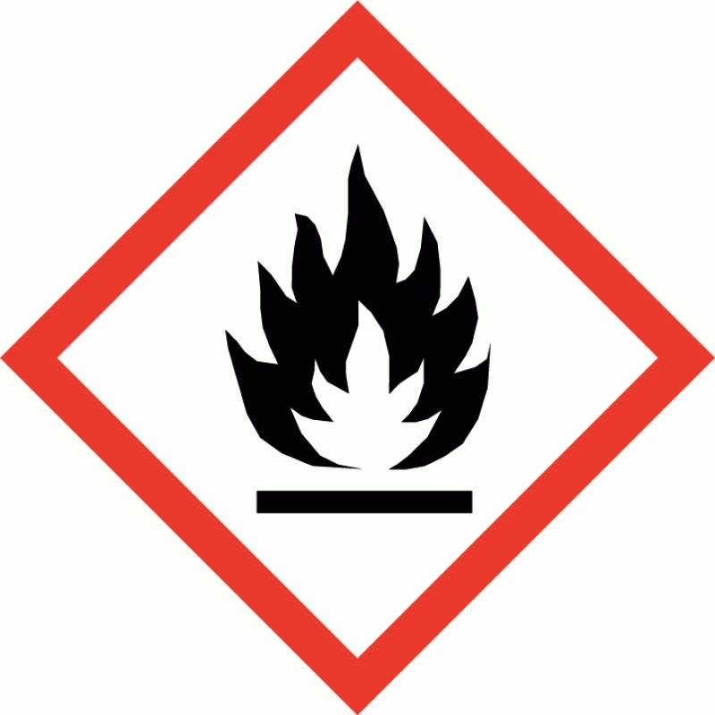 Zararlılık işareti Uyarı kelimesi Zararlılık İfadeleri Önlem ifadeleri İçerikler İlave önlem ifadeleri Tehlike H225 Kolay alevlenir sıvı ve buhar. H317 Alerjik cilt reaksiyonlarına yol açar.
