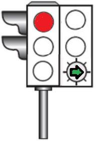 Işıklı oklar: Dönüş yapan sürücülere hitap eder yeşil ışık yanmadan dönüş