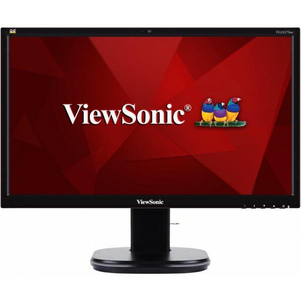 24" FHD SuperClear MVA Panel Webcamli Monitör VGA, DVI, DisplayPort, 2xUSB, Mikrofon, Hoparlör ve Üstün Ergonomil Özellikleri VG2437Smc "ViewSonic VG2437Smc 24 (23.