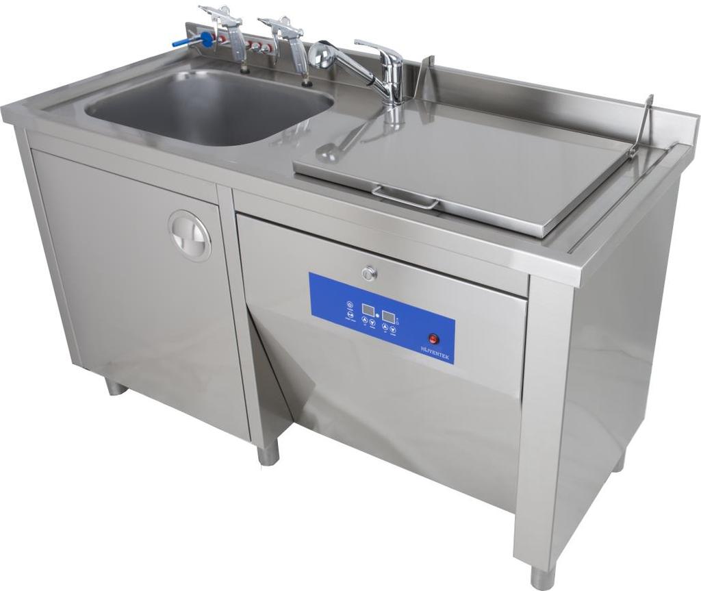 ULTRASONIC YIKAYICILI EVİYELİ TEZGAH (40L) (2 küvetli tezgah) ULTRASONIC CLEANER