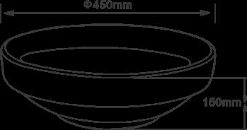 450x450x150 mm 698 E-6414G