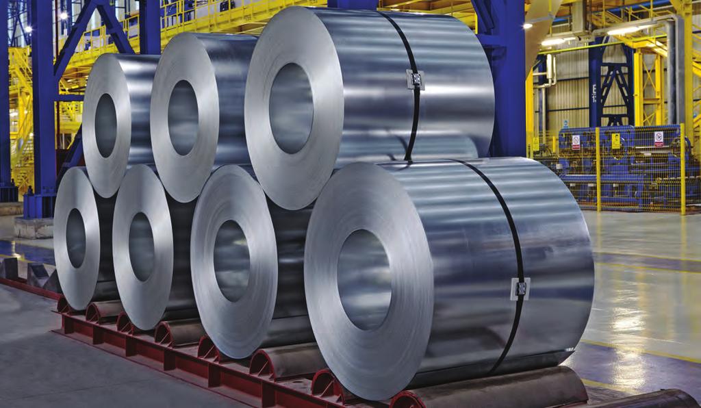 5 GALVANİZLİ SAC Galvanizli Ürünler Hakkında Genel Bilgiler Galvaniz, sıcak daldırma yöntemiyle kesintisiz hatlarda galvanizlenmiş, EN 10143:2006 standardına uygun, 100-275 gr/m² çinko kaplı sacdır.