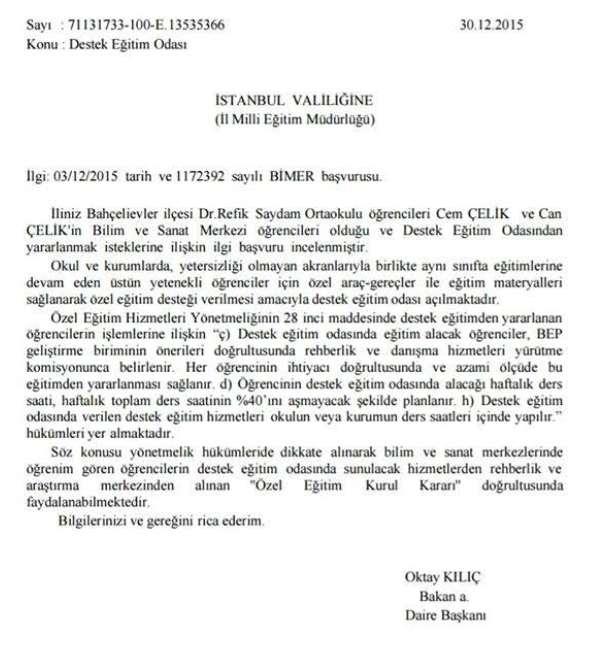 ÖĞRENCİLER DESTEK EĞİTİM ODASINDAN KAÇ SAAT YARARLANABİLİR Öğrencinin destek eğitim odasında alacağı haftalık ders saati, haftalık toplam ders saatinin %40 ını aşmayacak şekilde planlanır.