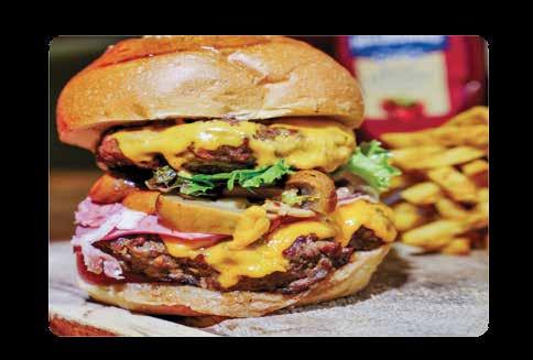 150gr hamburger patty, cheddar cheese, pickles, tomatoes, lettuce with french fries and fc sauce MEXICAN BURGER MEXICAN BURGER 150 gr hamburger köftesi, Focaccia sos, cheddar peyniri, extra acı sos,