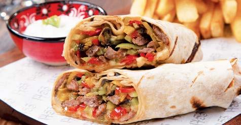 yeşilliği SADIR (DÖNER DÜRÜM) Lavaşa sarılmış et döner, kornişon