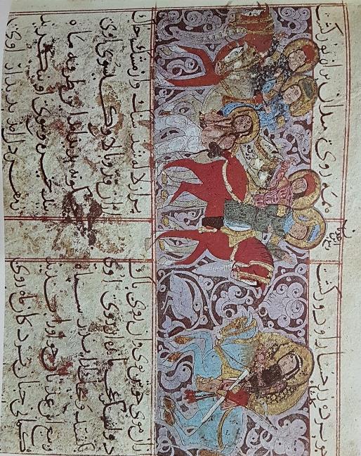 12 Fotoğraf-1: Varka ve Gülşah şiirlerinin resimlendiği bir nüsha, Topkapı Sarayı Kütüphanesi, Erken XIII. yüzyıl 3 Kaynak: (Grube, 1966: 31).