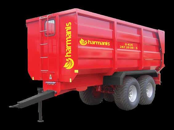 TANDEM DİNGİLLİ HAVUZ KASA ARKAYA DAMPERLİ RÖMORKLAR REAR DUMPING TRAILERS OF POOL BODY WITH TANDEM AXLE 12 OPSİYONEL: Havuz tipi kasalara 50 cm ilave farkı Tandem tipler için arka döner dingil farkı