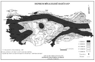 Deprem Tehlike Haritaları (Tasarımda kullanılan çeşitli ivme değerlerini veren haritalar) İnteraktif bir web sayfası şeklinde hazırlanmış. https://tdth.afad.gov.