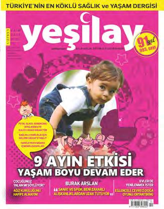 2 ETKİNLİKLER VE İLETİŞİM 112 YAYINLAR YEŞILAY DERGISI Türkiye nin en köklü sağlık ve yaşam dergisi olan Yeşilay Dergisi, her ay bağımlılıklar alanında dosya konusuyla alanında