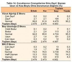 Türkiye de çocukların %22,5 i yani 5 çocuktan biri şişman.